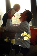 Father and baby photography