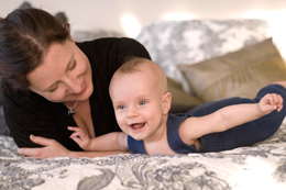 Mother and baby portrait photos