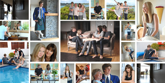 Burt Family Wall Photo Collage