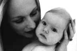 Mother and baby portrait